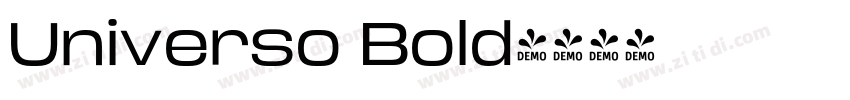 Universo Bold字体转换
